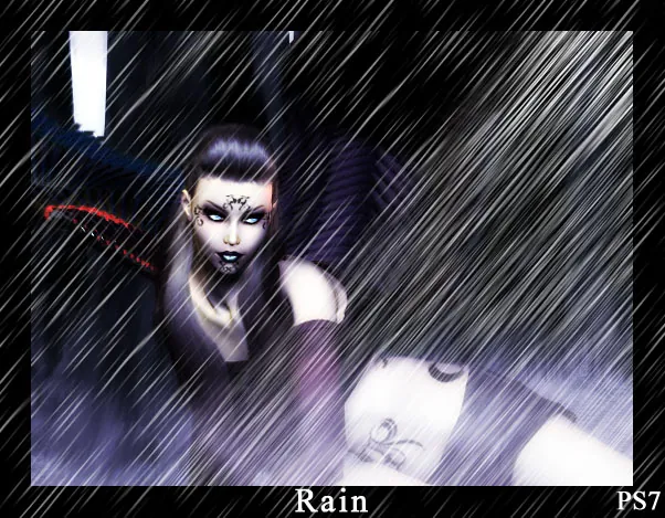 pinceles lluvia photoshop