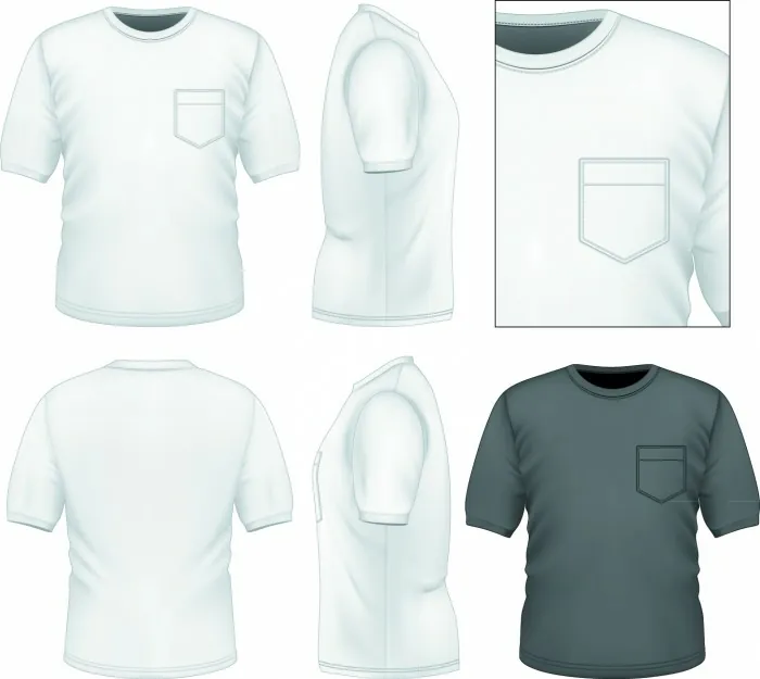 Camisetas en vector Camisetas en vector