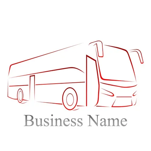 silueta de autobus en vector