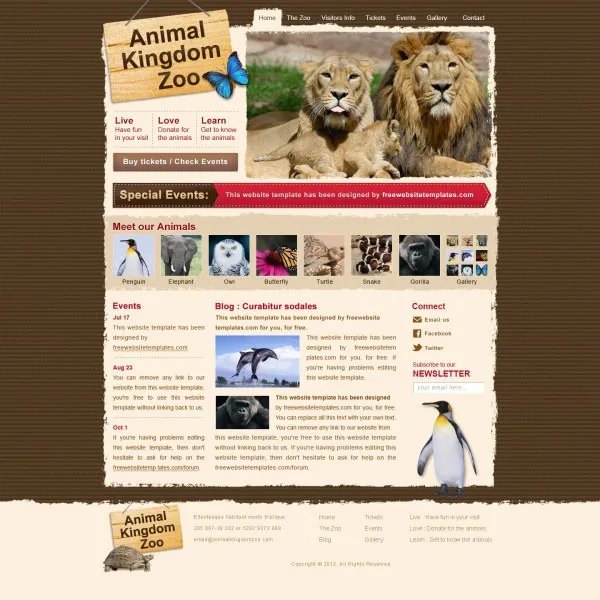 plantilla-psd-zoo