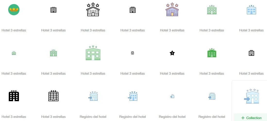250 icono hotel