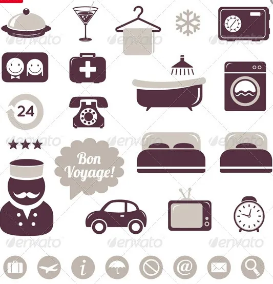pack icon hotel