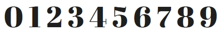 tipografia abril fatface numeros