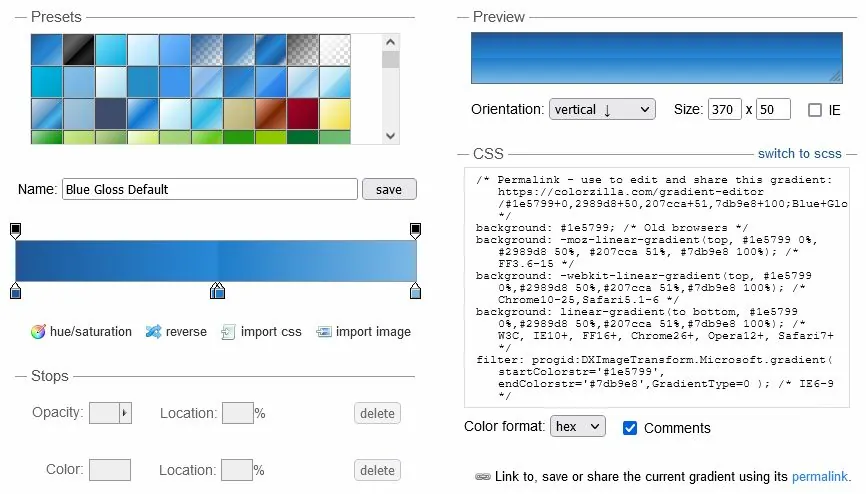 Ultimate CSS Gradient Generator Ultimate CSS Gradient Generator