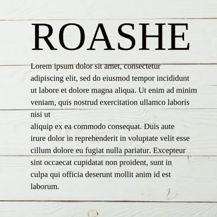 roashe roashe
