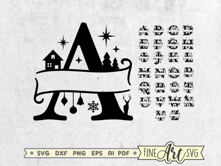 alfabetos navidenos en vector