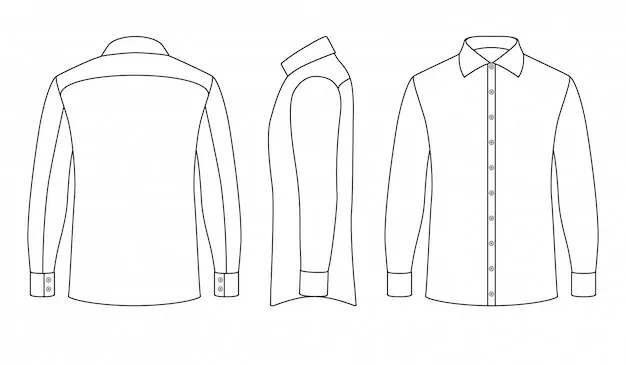 camisas en vector