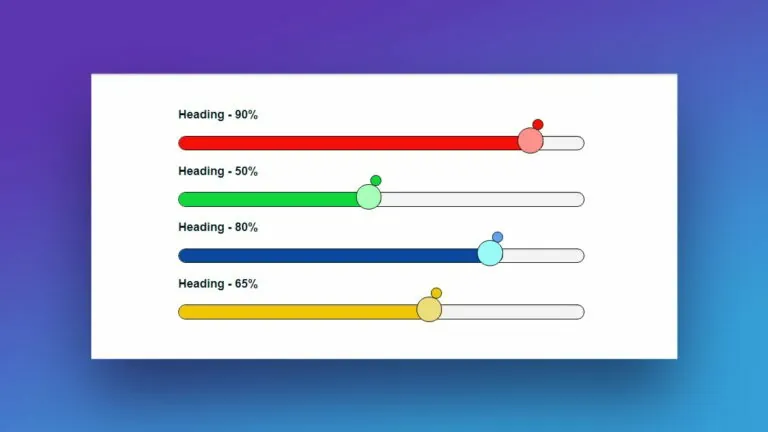 coleccion de html5 progress bar