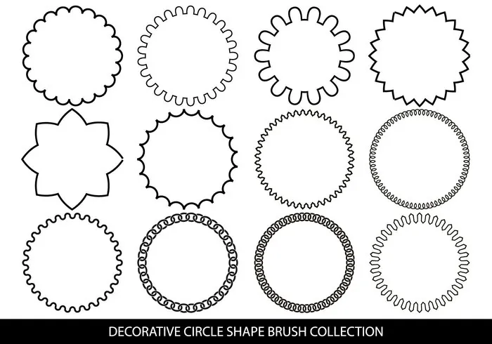 coleccion de pinceles de circulos para photoshop