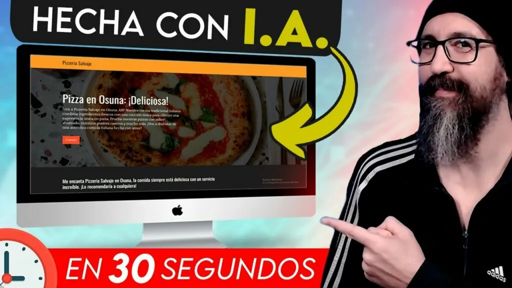 crea una web con ia en segundos