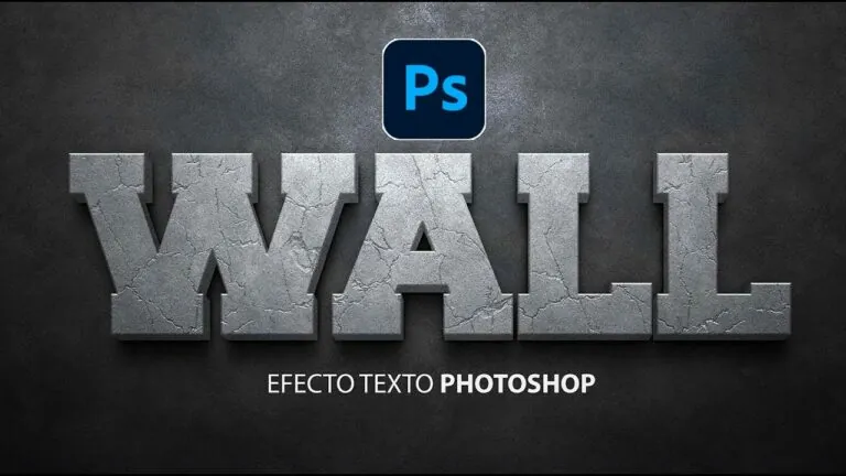 efecto texto cemento con photoshop