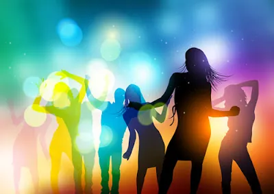 espectaculares vectores de gente bailando en una fiesta
