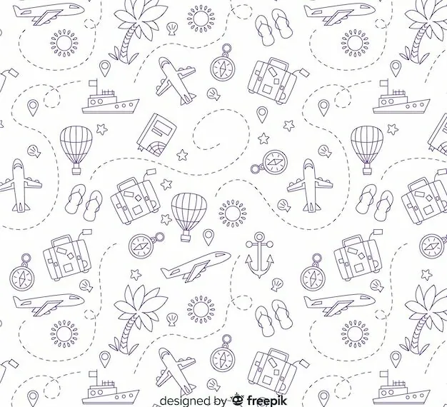 fondos de viajes en vector