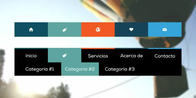 menus animados con css3