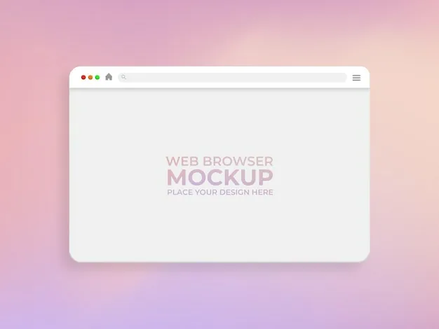 mockups de navegadores web