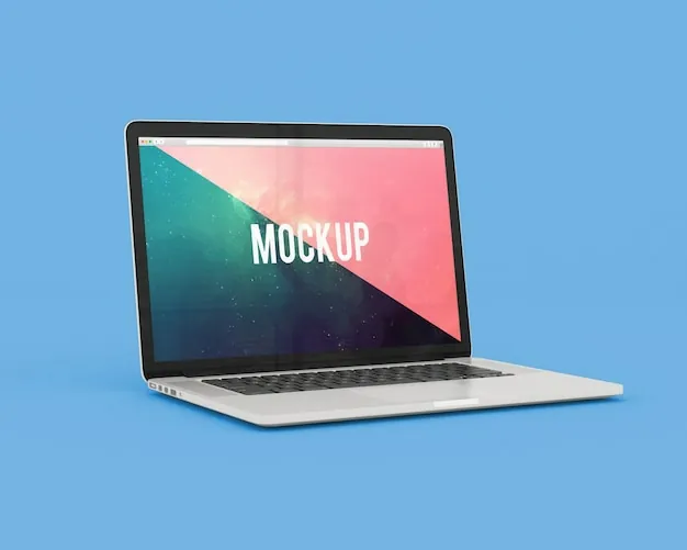 mockups en psd de pcs y portatiles