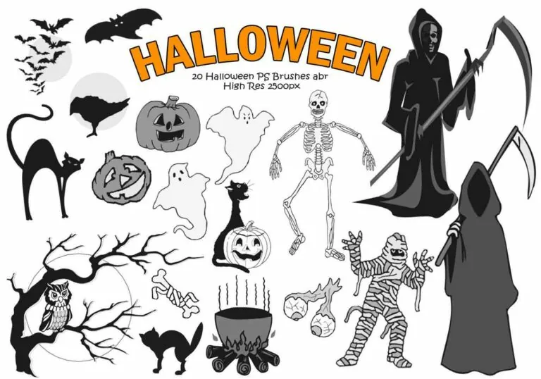 pinceles de halloween para photoshop