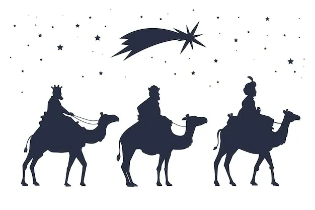 reyes magos en vector gratis