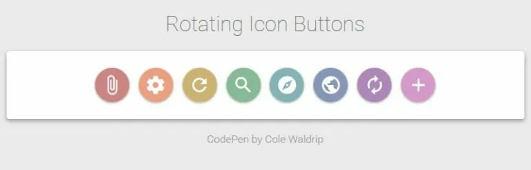 rotar iconos con css