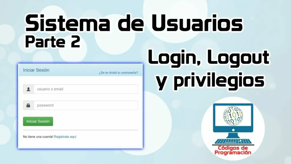 sistema de usuarios login php y mysql