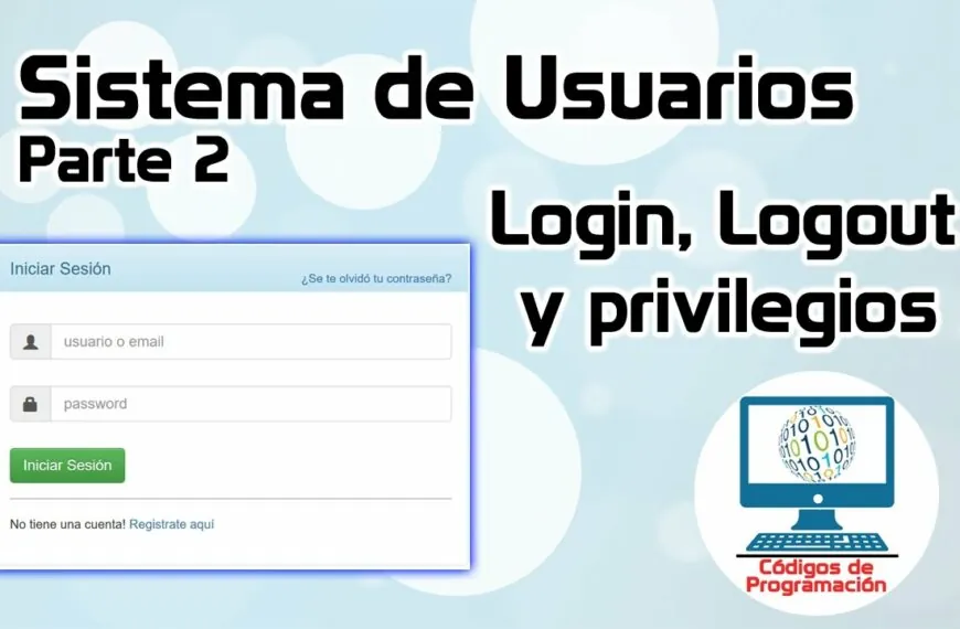 sistema de usuarios login php y mysql