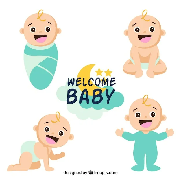 vectores de bebes para descargar gratis