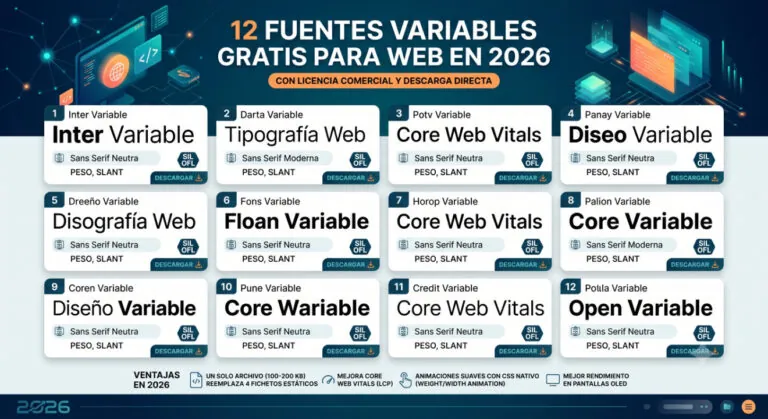 fuentes variables gratis