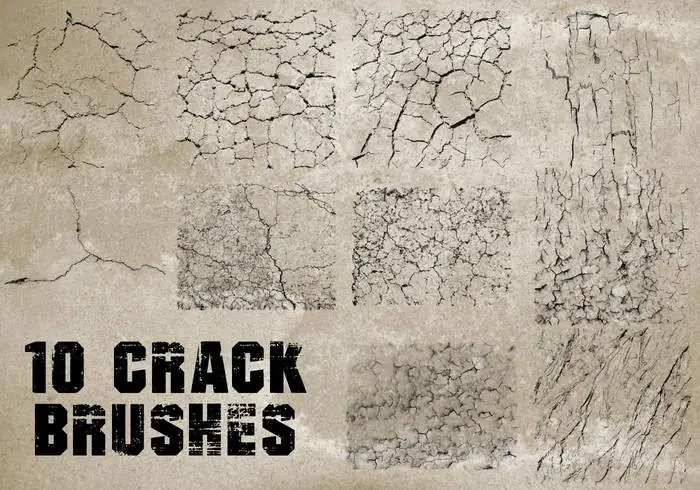10 hi def cracks brushes