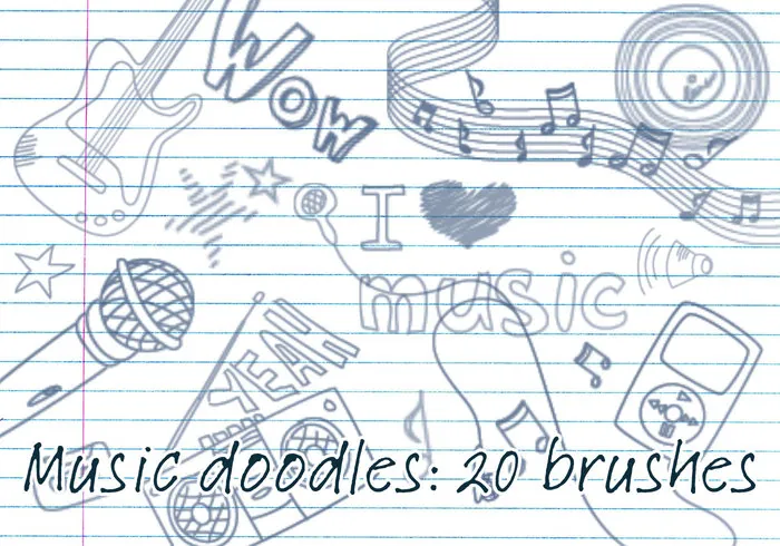 music doodles brushes 1