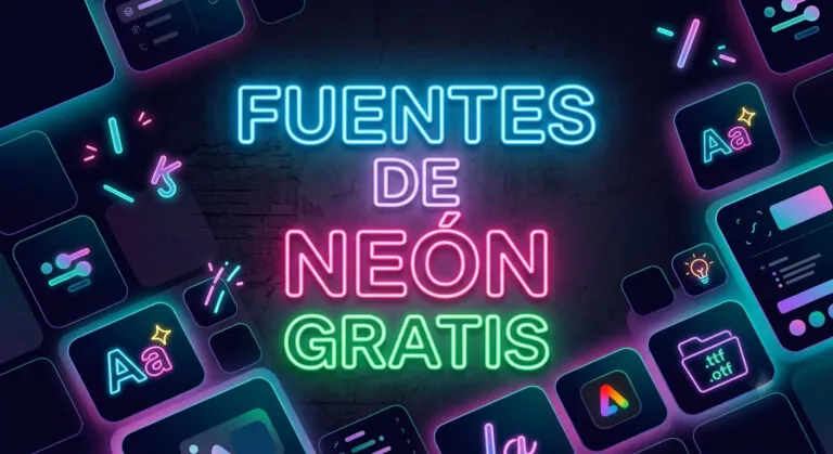 fuentes neon gratis