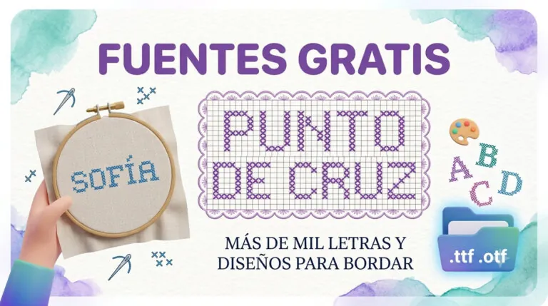 fuentes punto de cruz gratis